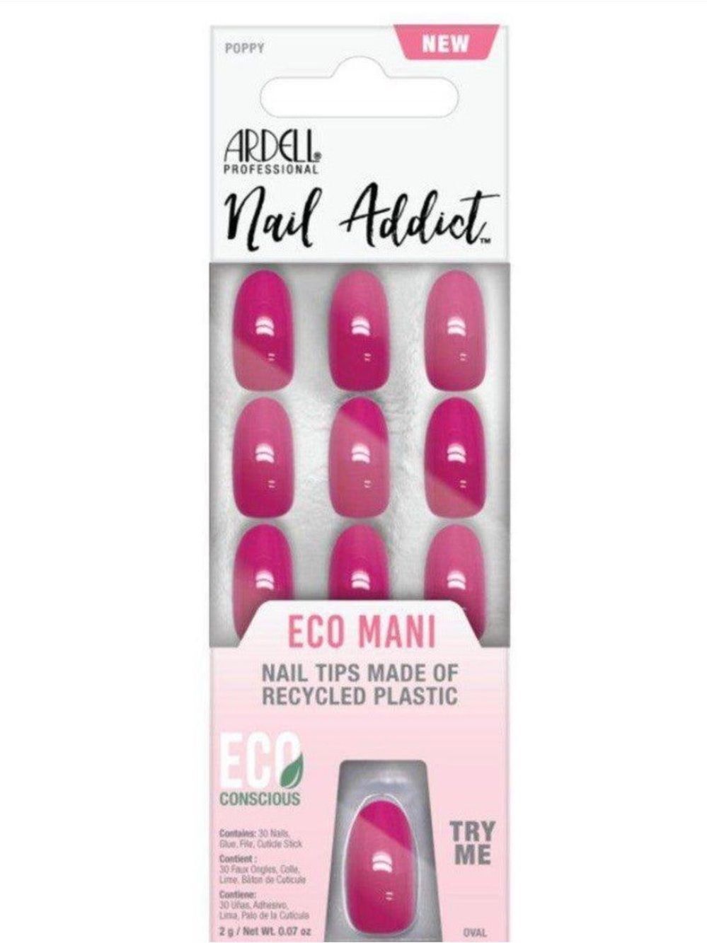 Ardell Nail Addict Eco Mani Pink Press-On Nail Tips